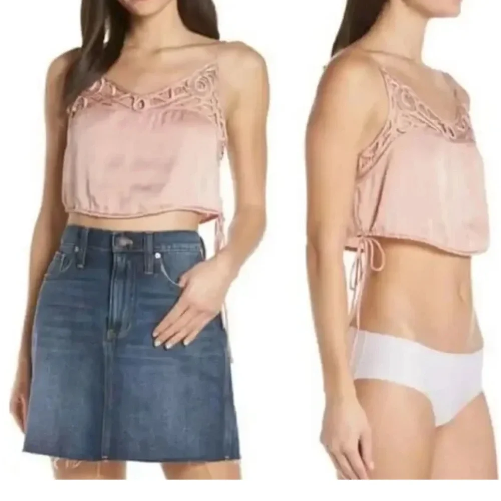 Free People Blush Satin Cami